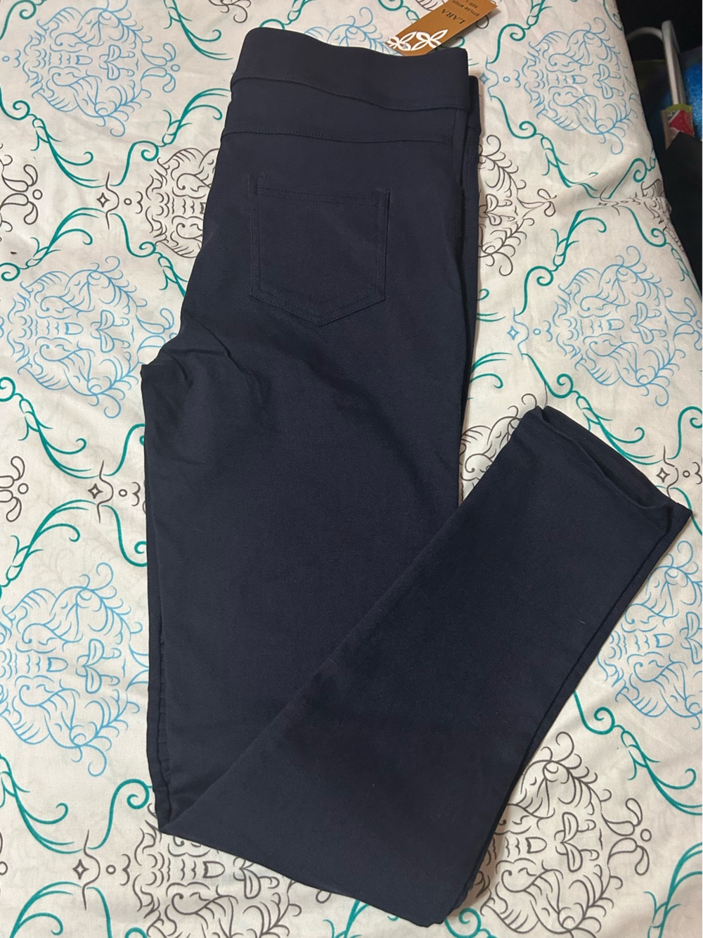 LARA Women's Navy Blue Jeggings Large